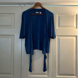 Chico's travelers tie front sweater